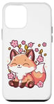 iPhone 12 mini Kawaii Japanese Fox Sakura Cherry Blossom Festival Spring Case