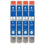 4 Cyan XL Ink Cartridges for Epson Expression Premium XP-630, XP-645, XP-900