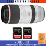 Canon RF 100-500mm f/4.5-7.1L IS USM + 2 SanDisk 64GB UHS-II 300 MB/s + Guide PDF '20 TECHNIQUES POUR RÉUSSIR VOS PHOTOS
