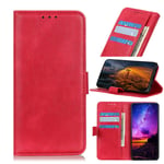 Wallet Case for HTC Desire 20 Pro Flip Leather Case with Bracket Function Phone Case Compatible with HTC Desire 20 Pro(Red)