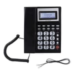 Corded Telephone Phone,LCD Display Home Hotel Wired Corded Desktop Landline Telephone,Large Buttons Corded Phone with Speakerphone(Black)