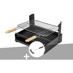 Somagic - Barbecue charbon - Grilloir à poser + Brosse En t