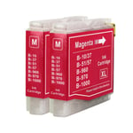 2 Magenta Ink Cartridges compatible with Brother FAX-1355 & MFC-357C