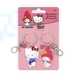 HELLO KITTY nyckelring i metall 2 st