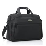 Sacoche / Sac pochette pour PC ordinateur portable 14 pouces noir - Malette de voyage/affaires Notebook 15,6 avec compartiment poches de rangement et bandoulière - Laptop Bag XEPTIO - Neuf