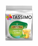 2 Pack Tassimo Twinings Green Tea & Mint Pod Capsule T-disc 32 Drinks