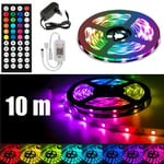 10m LED Strip Lights Bluetooth 5050 RGB Colour Changing Tape Cabinet Lighting UK