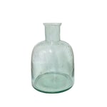 Green Bubble Glass Vase 20cm Tall Home Decor 11x22x11cm
