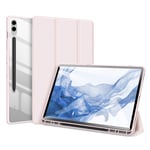 Samsung Galaxy Tab S9 FE Plus - DUX DUCIS Toby Tri-Fold Läderfodral Pink
