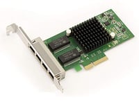 KALEA-INFORMATIQUE Carte contrôleur réseau 4 Ports Gigabit Ethernet sur Port PCIe x4 avec Chipset Intel I350-T4