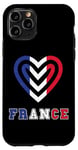 Coque pour iPhone 11 Pro France Coeur Fière France Drapeau Français Love Pride Roots