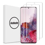 AsBellt 2 Pack Screen Protector for Galaxy S20 5G(6.2") Tempered Glass with 1 Pack Camera Lens Glass Screen Protector[Full Adhesive][Case Friendly]