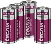 Rcr123 Laddningsbart Batteri - 500 Mah, 4 St. I Kartong
