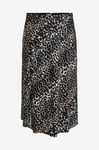 Only Carmakoma - Kjol carDomina Satin Calf Skirt - Grå