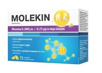 Molekin D3 + K2 i Linfröolja, 72 kapslar