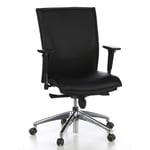 hjh OFFICE 600100 executive chair MURANO 10 leather black ergonomic office chair ajustable armrests high qualitity desk chair