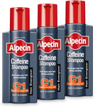 Alpecin Caffeine Shampoo C1 250 Ml (Pack of 3) | against Thinning Hair | Shampoo
