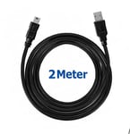 2 Meter Long USB to MINI B Data Charger Cable For Garmin Dash Cam GoPRO MP3 MP4