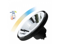 TUYA WiFi smart glödlampa AR111 10W svart CCT+DIM