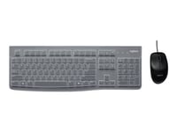 Logitech MK120 Corded Keyboard and Mouse Combo - Ensemble clavier et souris - USB - universitaire