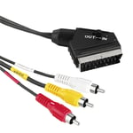 Eximtrade SCART to 3RCA Audio Video AV Adapter Cable