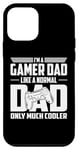 Coque pour iPhone 12 mini Un papa gamer comme un père normal, mais une fête des pères bien plus cool