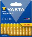 Varta 4103101761, Engångsbatteri, Aaa, Alkalisk, 1,5 V, 10 Styck, 10 År