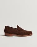 Sanders Aldwych Suede Penny Loafer Polo Snuff