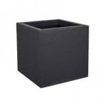 Pot carré Graphit Up - Anthracite - 29.5x29.5x29.5 - 21L - EDA Plastiques - Intérieur et extérieur