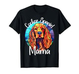 Cocker Spaniel Mama Dog Mom Puppy Colorful Pet Fur Baby T-Shirt