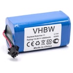 Batterie compatible avec Ecovacs Deebot U2, U2 Pro robot électroménager (2900mAh, 14,8V, Li-ion) - Vhbw