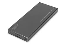 DIGITUS Boîtier Externe USB 3.0 SSD pour disques SSD SATA M.2 - SATA III - Type de Module M.2 2280, 2260, 2242, 2230 - jusqu'à 6Gbit/s - UASP - Plug & Play - Noir