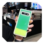 Luminous Case for Samsung Galaxy S10E Case Liquid Phone Cover for Samsung S9 S10 plus Cases S10 LITE Cover Dynamic Coque note 8-yellow-G-for samsung S9