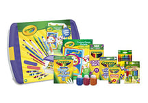 CRAYOLA Mega Activity Tub - Including Crayons, Markers, Pencils, Pens, Paints, Clays, Colouring Book and Stickers | Kids Arts sand Crafts | Ideal for Kids Aged 4+