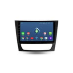 Car Radio Android, 2 Din In-Dash Audio Head Unit 9'' Touchscreen Wifi Car Info Plug And Play Full RCA SWC Support Carautoplay/GPS/DAB+/OBDII for Benz E/CLS Clase 2002-2010,Quad core,4G Wifi 2G+32G