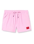 HUGO Men's Dominica Swim Shorts, Medium Pink661, M