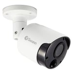 Swann Dummy Security Camera, White Plastic Bullet Camera in True Detect Shape, 1 Pack