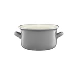 Emalia Olkusz Emaljerad kastrull 14 cm 1,25 liter grå EMALIA OLKUSZ