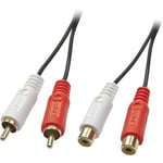 Lindy Premium - Rallonge de câble audio - RCA x 2 mâle pour RCA x 2 femelle - 10 m
