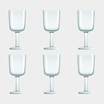 Palm Vinglas i plast Verre à Vin Blanc, non-slip, transparent, 30 cl, 6-pack