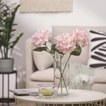 IKEA IKEA SMYCKA plastblomma, inom-/utomhus/hortensia ljusrosa, 45 cm, plastblomma, cm, konstgjord blomma 45 cm