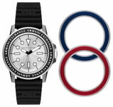 Armani Exchange AX7136SET Men's | Silver Dial | Black Watch