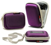 Navitech Purple Camera Case For Canon PowerShot S200 2MP Digital ELPH Camera