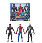 3-pack Spider-Man Spider-Man, Venom & Miles Morales Titan Hero Series-figurer