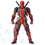 Deadpool Actionfigur med Avtagbart och Utbytbart Ansikte Samlarobjekt Modelldocka Minifigur Leksak Skrivbordsdekoration Present-yzy[HK]-Xin