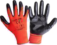 Lahti Pro Nitr. Red.-Sort Handskar L221911p, 12 Par, "11", Ce,Lahti