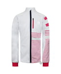 Rossignol Long Sleeve Zip Up White/Red Womens Ski Softshell Jacket RLFWJ22 100 - Size X-Large