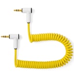 Korg Volca/PO Audio Cable Curly 20-30cm Pineapple Yellow