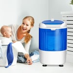 2-in-1 Mini Washing Machine Single Tub Washer and Spin Dryer  W/ Timing Funtion