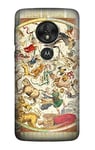 Antique Constellation Star Sky Map Case Cover For Motorola Moto G7 Play